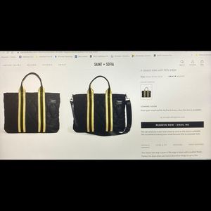 Saint and Sophia quilted tote bag, handmade in Europe. Brand new never used.
